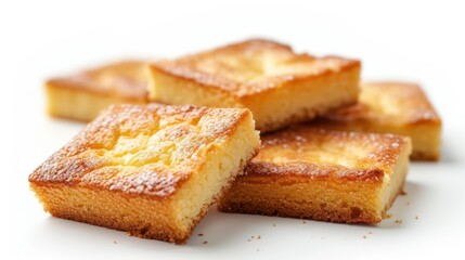 cake piece on a white background