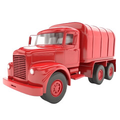 Toy truck PNG Cutout, Generative AI