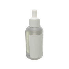 3D Rendering object and shape bottle sorum