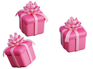 gift box 3D illustration of love and romance