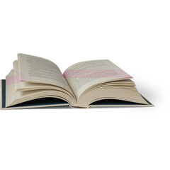 Creative concept of isolated books against plain background , suitable for your element project.