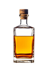 isolated illustration of a bottle of brandy. Created with Generative AI