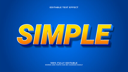 editable text effect simple
