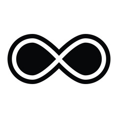 Fototapeta premium Infinity Symbol Icon Vector Illustration