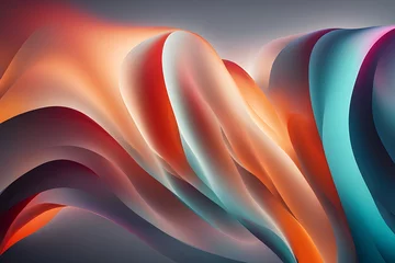 Printed roller blinds Fractal waves abstract fractal waves background