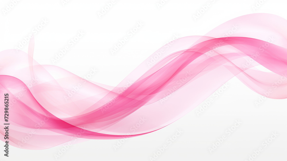 Canvas Prints elegant pink abstract wave design on white background for creative projects