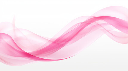 Elegant pink abstract wave design on white background for creative projects