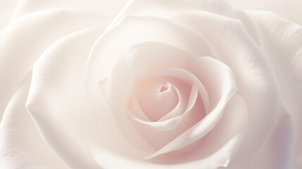 White delicate rose flower