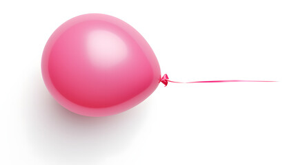 Pink balloon on White background PNG