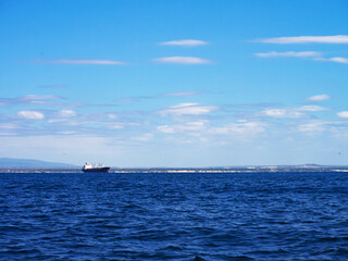 大海原と船（南アフリカ）