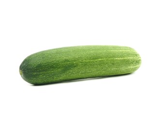 Fresh green cucumbers without chemicals Placed isolated on a white background.	