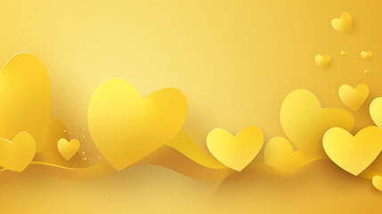 yellow background with hearts abstract yellow luxury background with golden line