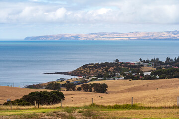 The town of Penneshaw on Kangaroo Island