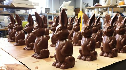 A chocolate Easter bunny