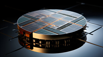 A divided silicon wafer