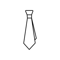 Tie icon on white background.