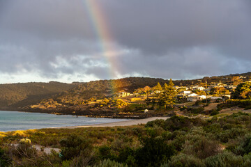 Rainbow over Penneshaw on Kangaroo Island