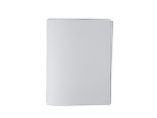 Folded paper mock up, blank empty copy space white paper