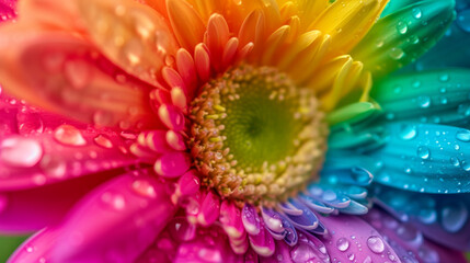 rainbow flowers background. colorful background. Vibrant color. Colorful rainbow flower background. background suitable for your banner, poster, flyer and more design