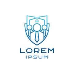 Real Estate Worker Logo Template