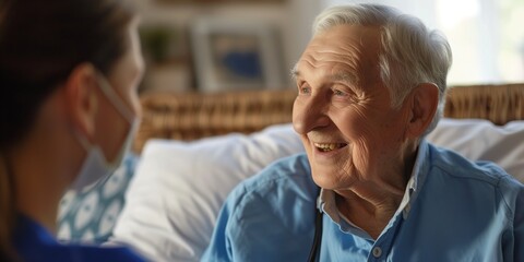 Fototapeta premium senior elderly patient in hospital
