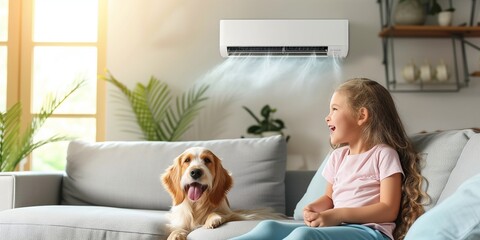 air conditioner on wall at home