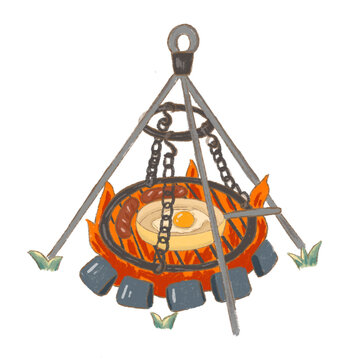 recommend clip art: Cook at camp