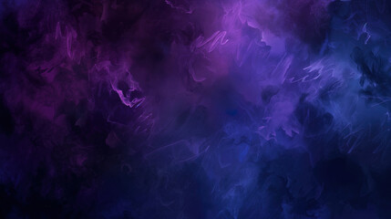 Fototapeta na wymiar Abstract dynamic smoke painting with blue and purple strokes wallpaper background