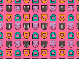 Cute alphabetical multi color pattern, colorful wallpaper background doodles icon pattern