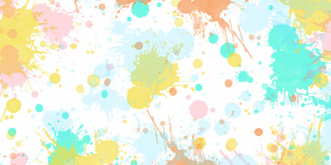 Obraz premium Watercolor splash background. Abstract hand painted backgrounds. Aquarelle colorful texture .Beautiful abstract watercolor background with paint stains watercolor drop spots seamless print .