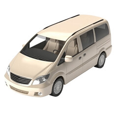Minivan PNG Cutout, Generative AI
