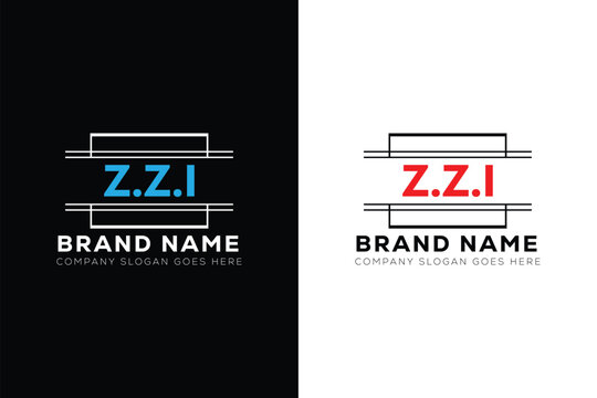 ZZI letter logo design. ZZI creative initials monogram letter logo. ZZI  business and real estate logo vector template.