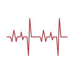 Heartbeat pulse line vector health medical concept for graphic design, logo, web site, social media, mobile app, ui illustration