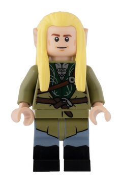 Dortmund - Deutschland 3. Februar 2024 - Lego Minifigure Legolas aus Herr der Ringe