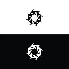 Circle vector logo template design . Circle icon illustration