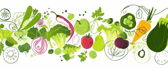 Healthy Eating Plant Based Lifestyle Banner