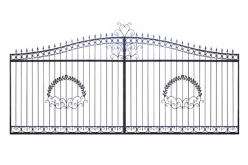 Modern wide gates.