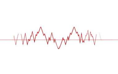 Electrocardiogram ECG or EKG waves graph on a White or Clear Surface PNG Transparent Background.