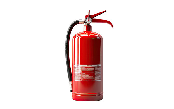 fire extinguisher on a White or Clear Surface PNG Transparent Background.