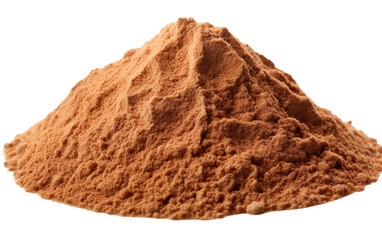 Ground Nutmeg Powder on a White or Clear Surface PNG Transparent Background.