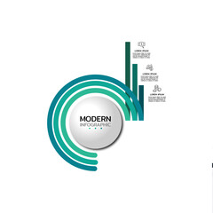 Vector infographic thin line design with marketing icons. Business concept with 3 options, steps or processes.