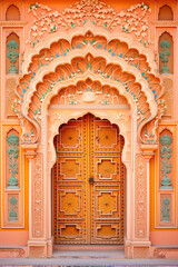 Ornamental door in India