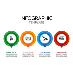 Vector Infographic label design with icons and 4 options or steps. Infographics for business concept. Can be used for presentations banner, workflow layout, process diagram, flow chart, info graph