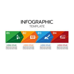 Vector Infographic label design with icons and 4 options or steps. Infographics for business concept. Can be used for presentations banner, workflow layout, process diagram, flow chart, info graph