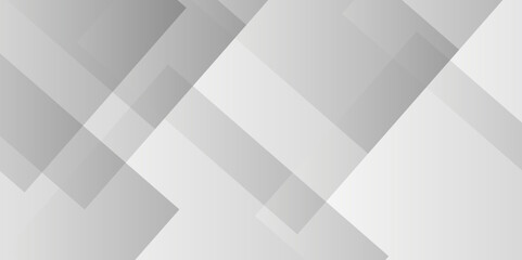 Abstract background with lines, Gray color technology concept geometric line vector background. Modern Abstract white background with layers of textured white transparent material in triangle design.