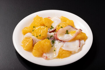 いよかんと北海水だこのカルパッチョ