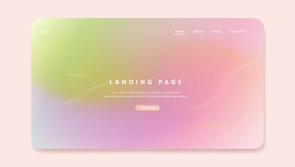 landing page website template design. Vector illustration concept of web page design for website development	