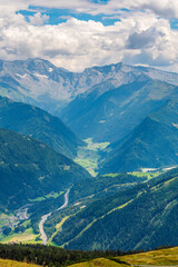 View of the Wipptal Valley in Austrian Alps, Tyrol, Austria, Europe.