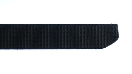 Nylon canvas belt isolated on white background