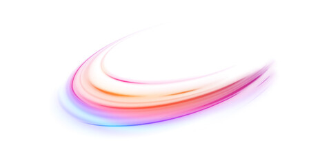 Vector purple and blue glowing lines air flow effect. Sport car is made of polygons, lines and connected dots. Vector PNG.	